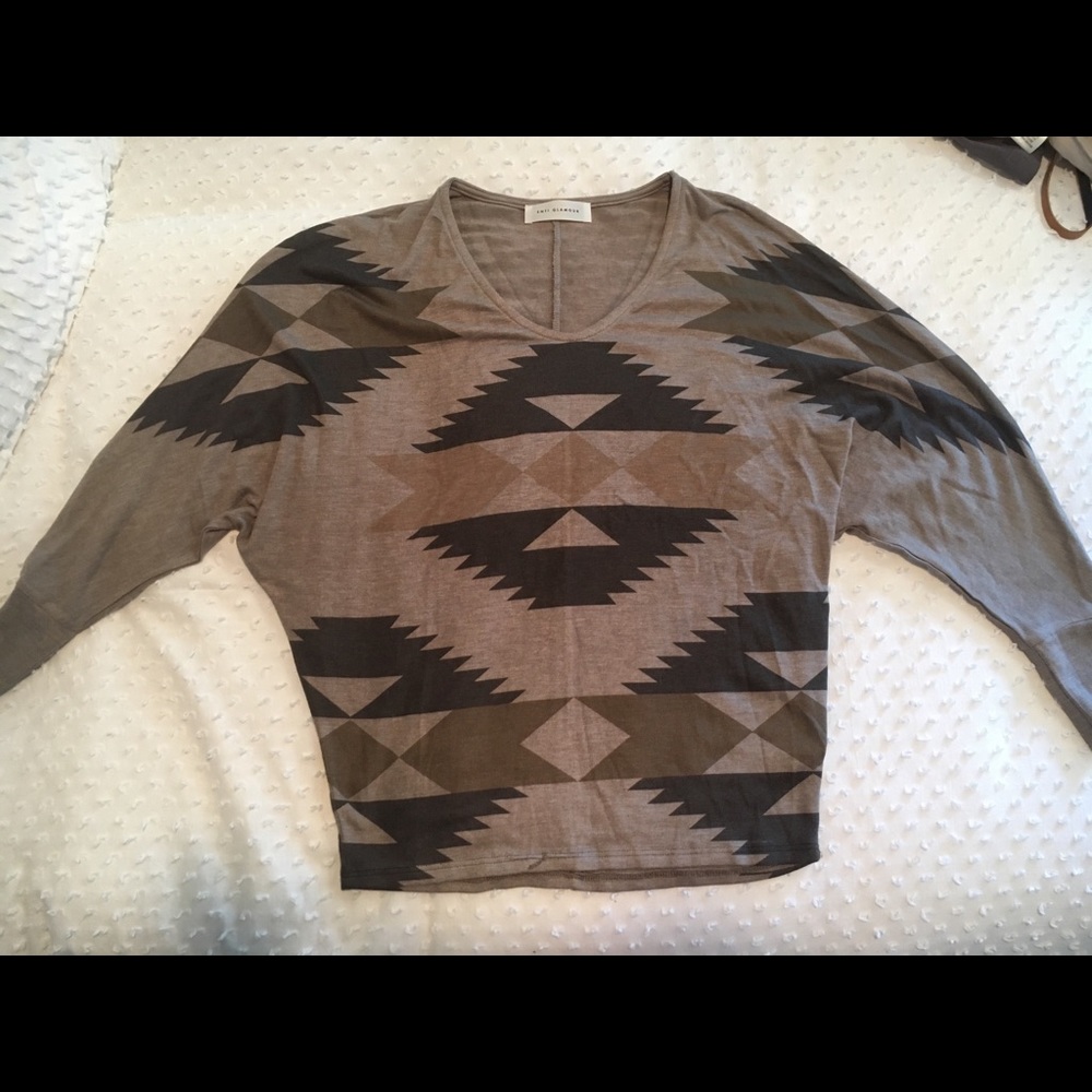 Loose to fitted Aztec sweater